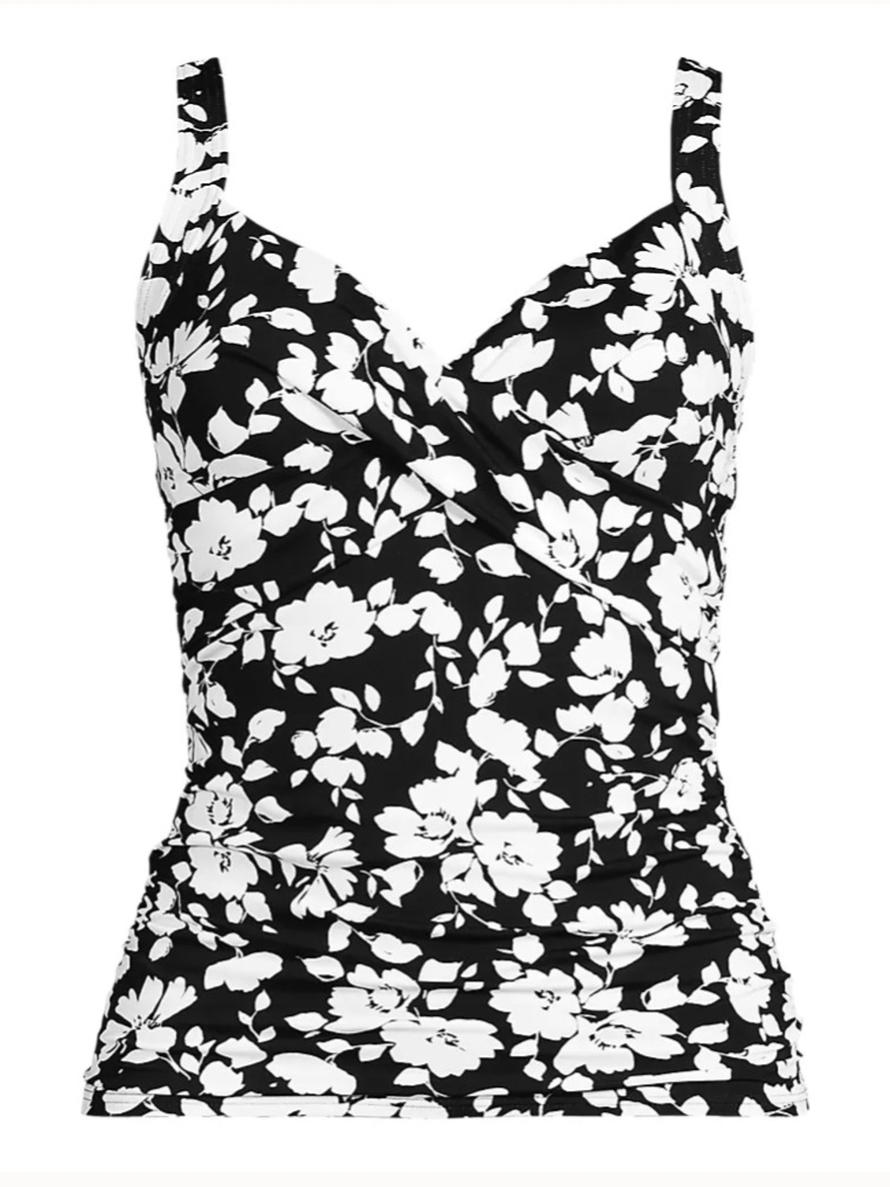 Land's End Sweetheart Wrap Underwrire Tummy Control Tankini Plus Size 20w